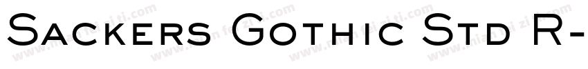 Sackers Gothic Std R字体转换